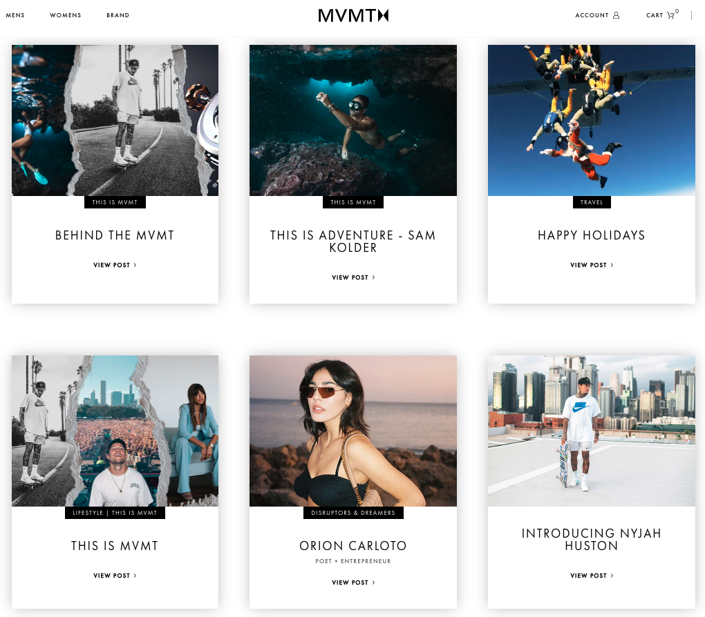 Example of a sponsored blog post